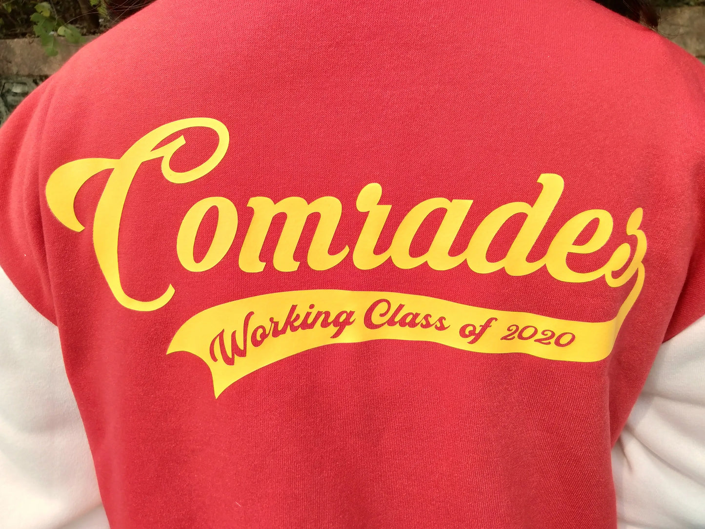 Embroidered Working Class Varsity Jacket